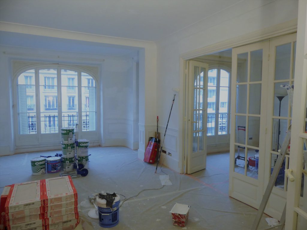 Rénovation peinture appartement Paris